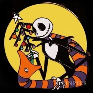Disney Pin The Nightmare Before Christmas‎ Tree NBC Jack and Snake Mystery 80018